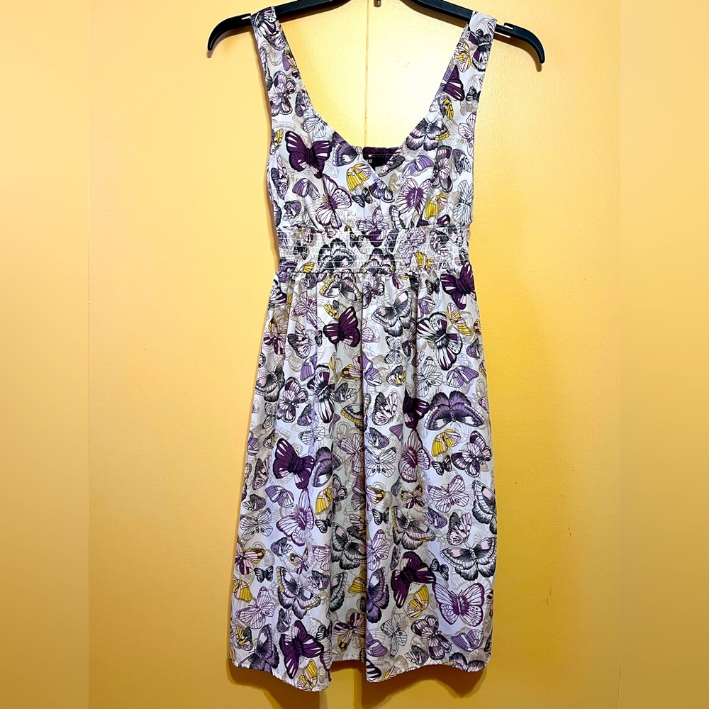 H&M Gorgeous Butterfly Print Summer Dress Size 10